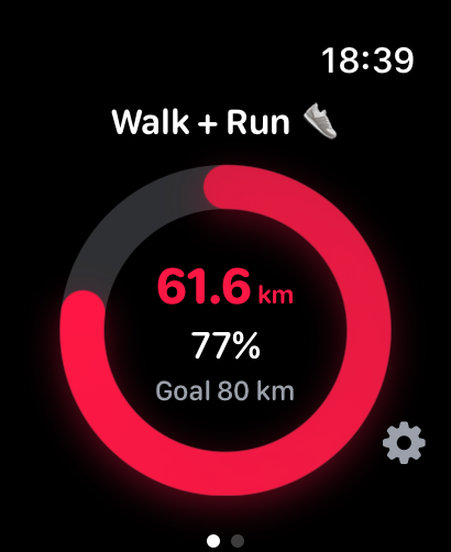 SportRing Watch screen 1